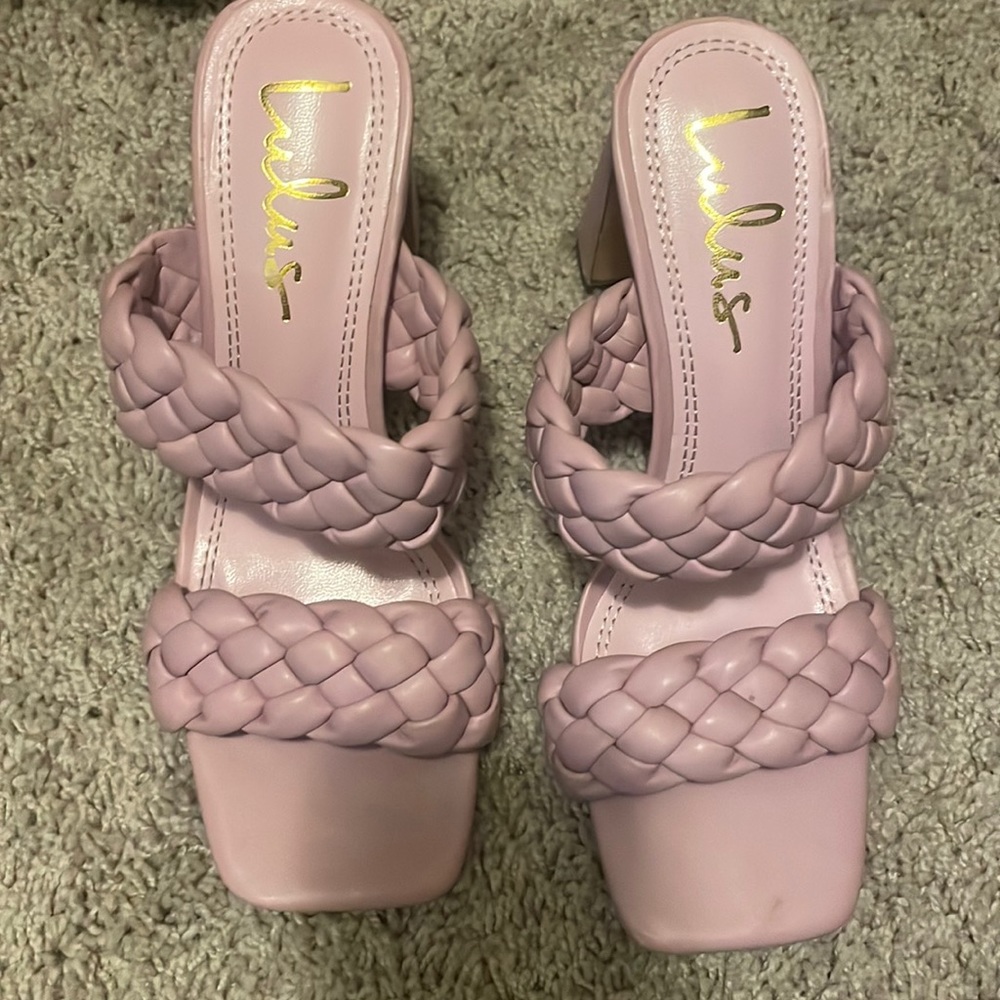 Lavender heels, size 6.5